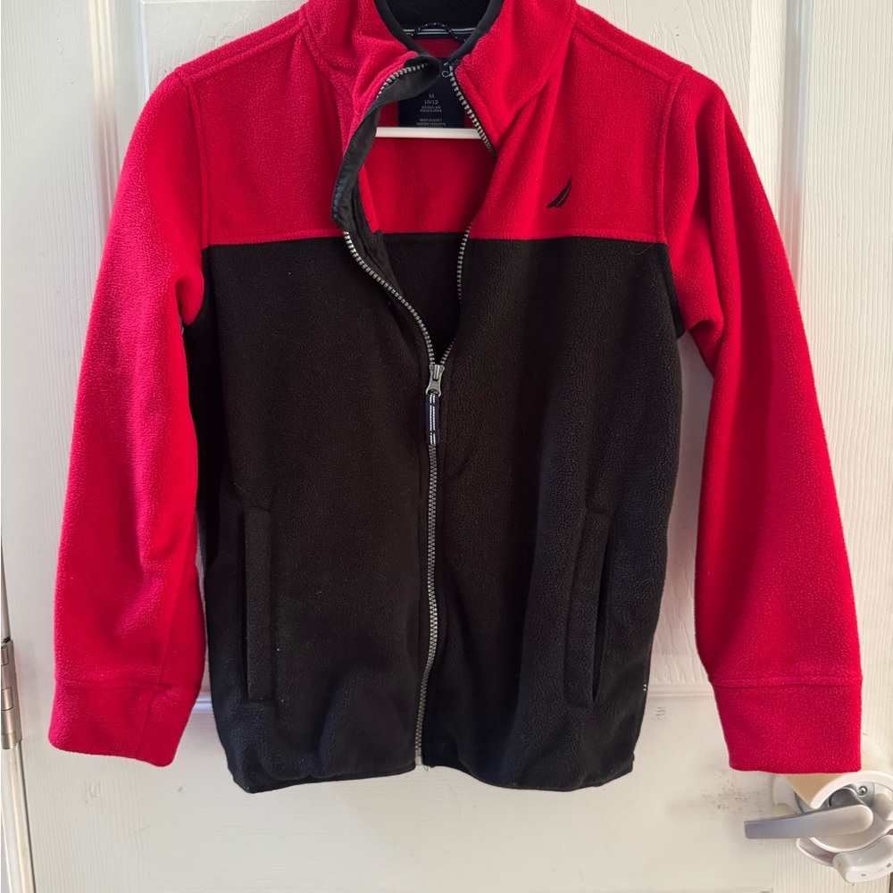 Nautica Kids Two-Tone Red and Black Jacket